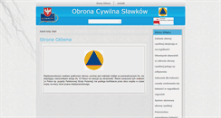 Desktop Screenshot of obronacywilna.slawkow.pl