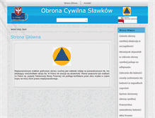 Tablet Screenshot of obronacywilna.slawkow.pl