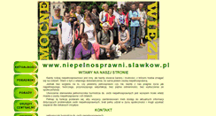 Desktop Screenshot of niepelnosprawni.slawkow.pl