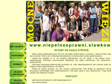 Tablet Screenshot of niepelnosprawni.slawkow.pl